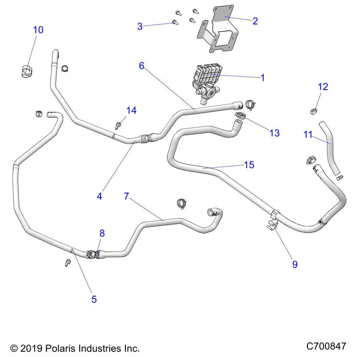 Assembly-Coolant,Eng To 3Way,Assembly by Polaris