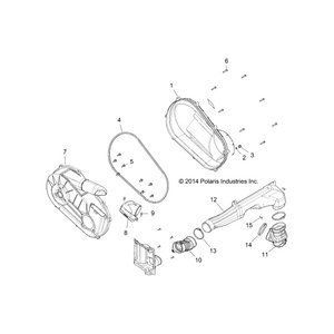 Assembly-Cover,Clutch,Inner by Polaris 2635440 OEM Hardware P2635440 Off Road Express