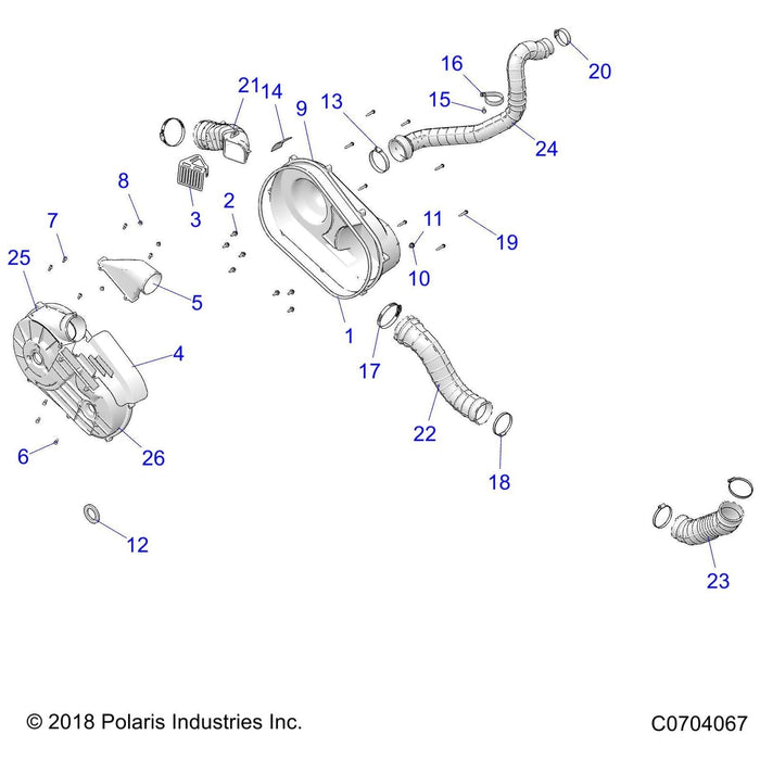 Assembly-Cover,Clutch,Inner by Polaris