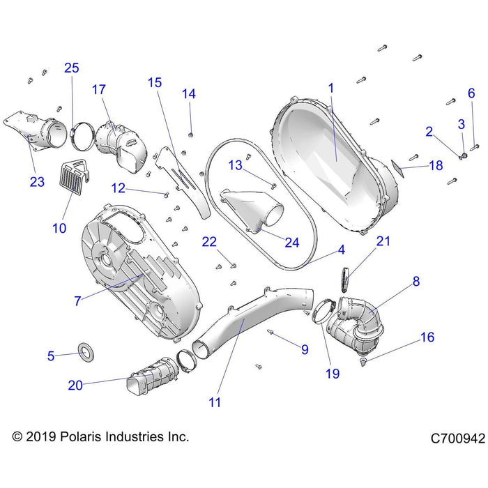 Assembly-Cover,Clutch,Inner by Polaris