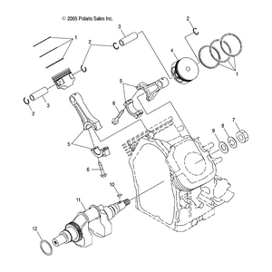 Assembly,Crank Shaft by Polaris 3088757 OEM Hardware P3088757 Off Road Express