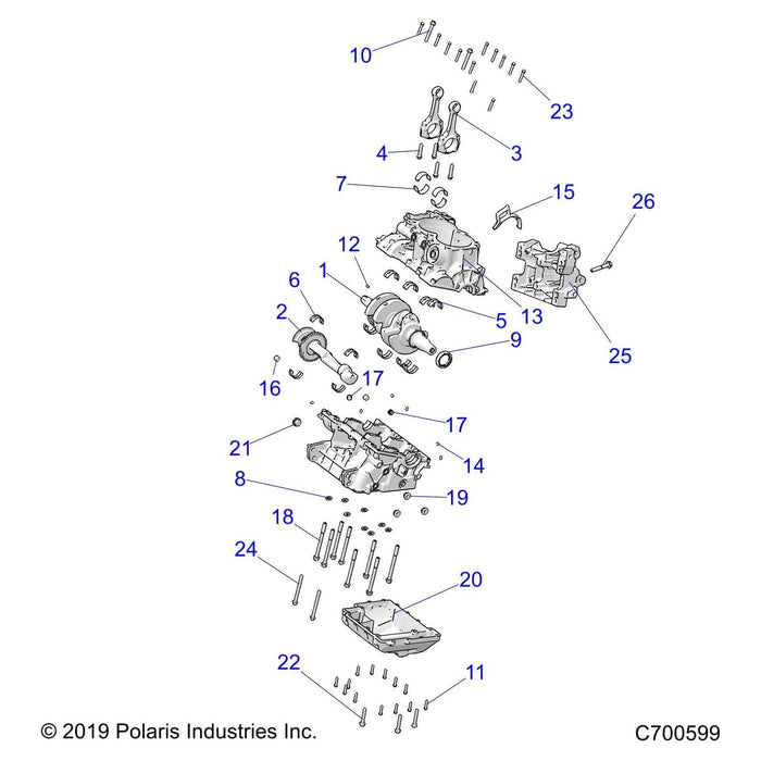 Assembly-Crankcase by Polaris