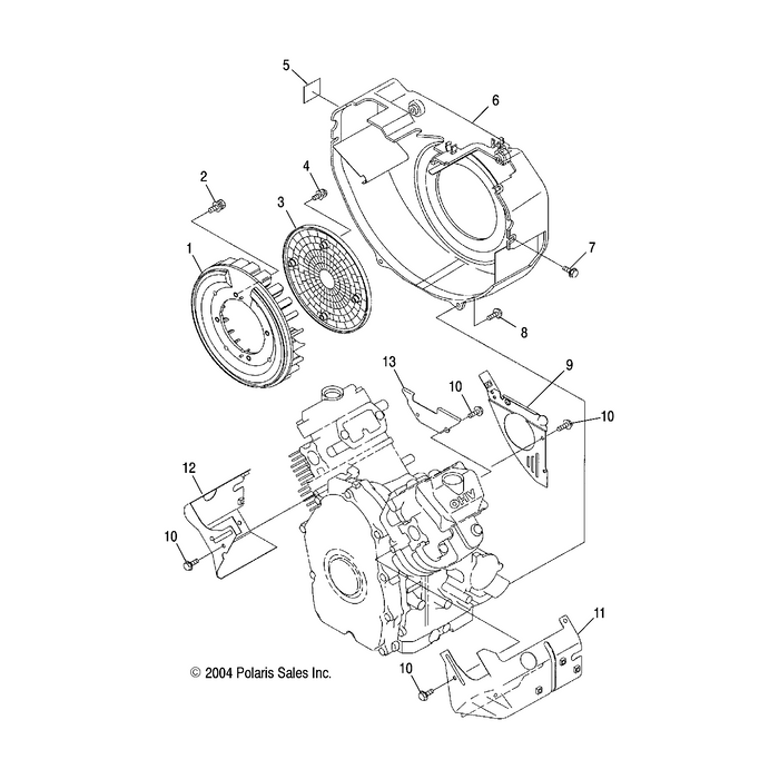 Assembly,Cylinder Baffle 1 by Polaris