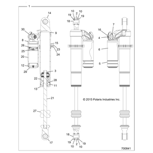 Assembly,Damp Adj. 815-04-077 by Polaris 1501187 OEM Hardware P1501187 Off Road Express