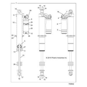 Assembly,Damp Adj. 815-04-085 by Polaris 1501186 OEM Hardware P1501186 Off Road Express