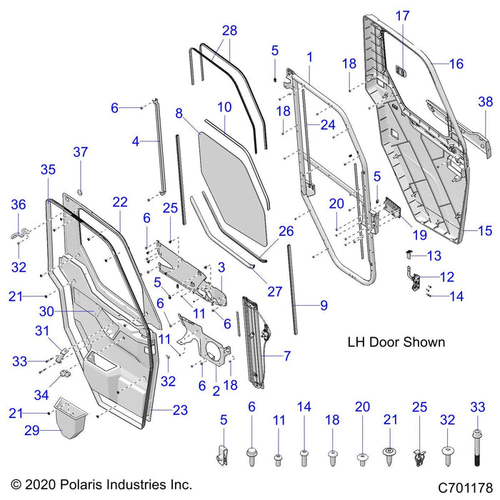 Assembly-Door,Full,Crank,Lh by Polaris