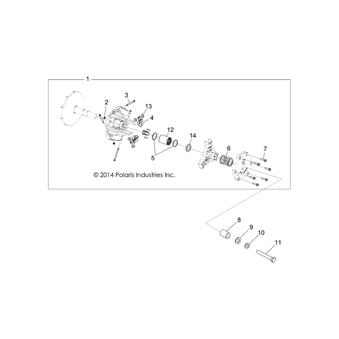 Assembly-Drive Clutch,Hippo by Polaris