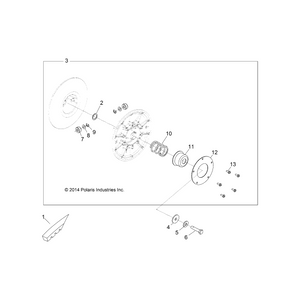 Assembly-Driven Clutch,Hippo by Polaris 1323199 OEM Hardware P1323199 Off Road Express Drop Ship