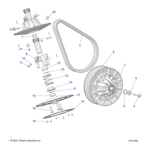 Assembly-Driven,Moveable,P90X,Hd by Polaris 1323790 OEM Hardware P1323790 Off Road Express