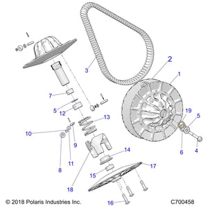 Assembly-Driven,Moveable,P90X,Nebs by Polaris 1323651 OEM Hardware P1323651 Off Road Express