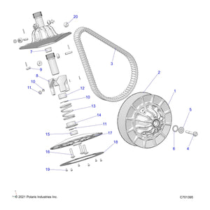 Assembly-Driven,Stat,P90X,Hd by Polaris 1327121 OEM Hardware P1327121 Off Road Express