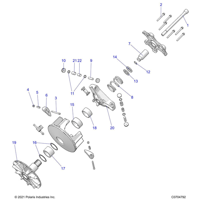 Assembly-Drv Cltch,Bsc,P190Xnebs by Polaris