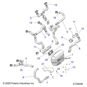 Assembly-Ducting,Dash,Center by Polaris 2637206 OEM Hardware P2637206 Off Road Express