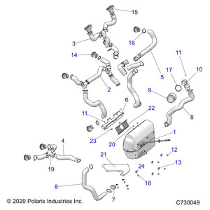 Assembly-Ducting,Dash,Lh by Polaris 2637205 OEM Hardware P2637205 Off Road Express