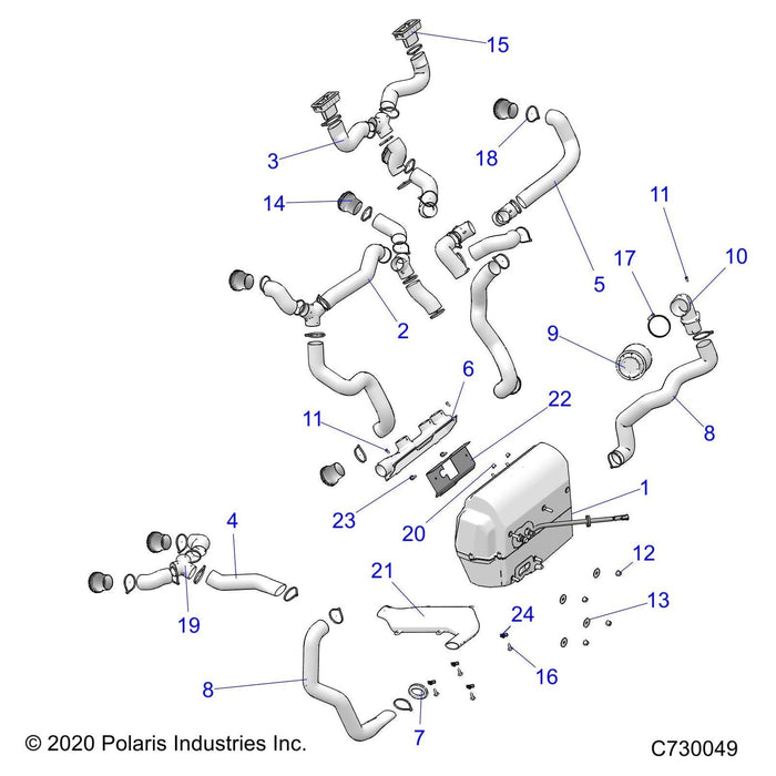 Assembly-Ducting,Dash,Lh by Polaris