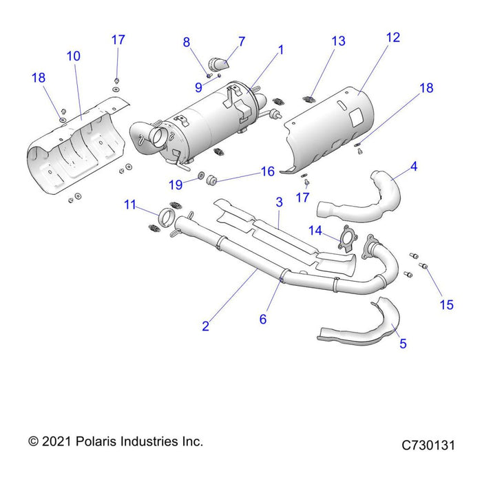 Assembly-Exhaust,570 by Polaris