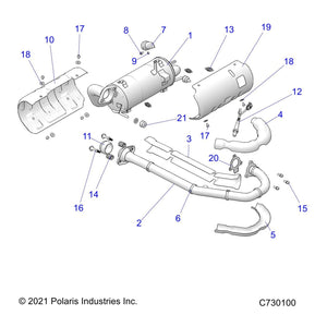 Assembly-Exhaust,Rgr570,Nrmm by Polaris 1263572 OEM Hardware P1263572 Off Road Express Drop Ship