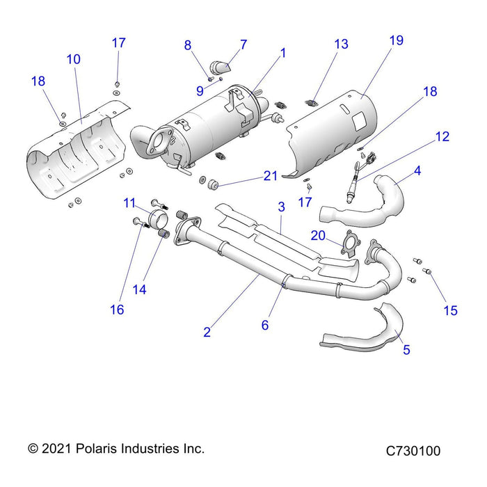 Assembly-Exhaust,Rgr570,Nrmm by Polaris