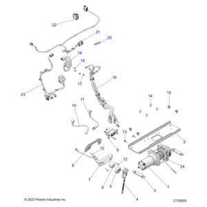 Assembly-Fairlead,Hws,Mach,Ult,Nrw by Polaris 2637782 OEM Hardware P2637782 Off Road Express