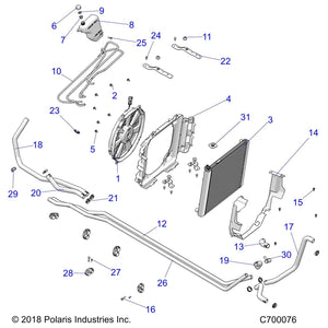 Assembly-Fan-500W by Polaris 2416014 OEM Hardware P2416014 Off Road Express