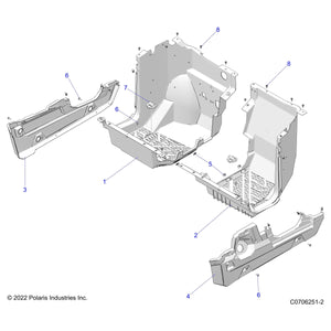 Assembly-Floor,Lh,Clip,Router,Blk by Polaris 2638678-070 OEM Hardware P2638678-070 Off Road Express