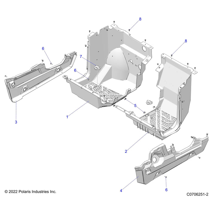 Assembly-Floor,Lh,Clip,Router,Blk by Polaris