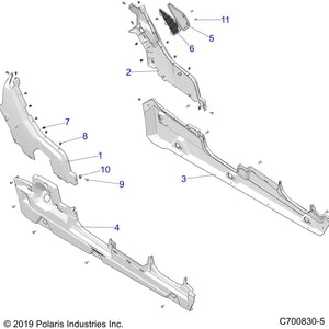 Assembly-Fndr,Rr,Clip,Pnt,B.Sltmsmk by Polaris 2636184-826 OEM Hardware P2636184-826 Off Road Express