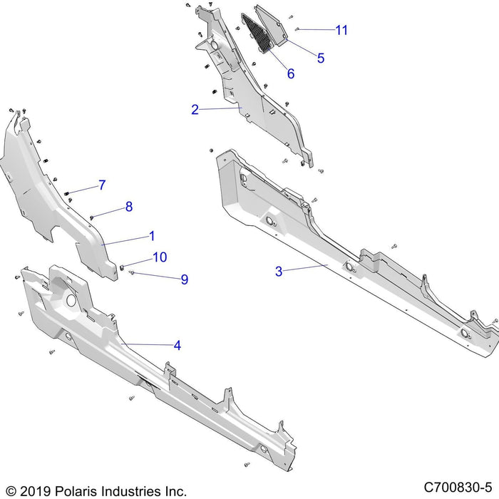 Assembly-Fndr,Rr,Clip,Pnt,B.Sltmsmk by Polaris