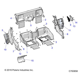 Assembly-Fndr,Rr,Clip,Pnt,M.Tan by Polaris 2636184-686 OEM Hardware P2636184-686 Off Road Express