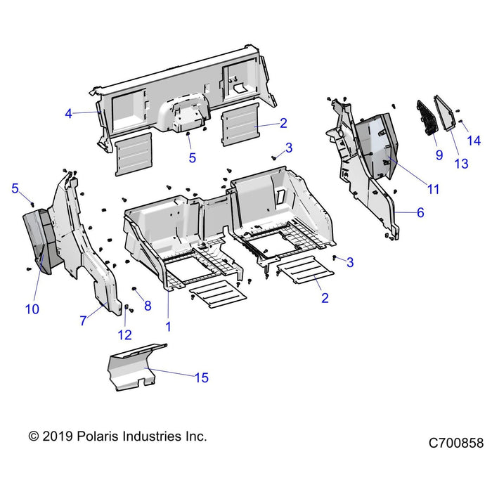 Assembly-Fndr,Rr,Clip,Pnt,M.Tan by Polaris