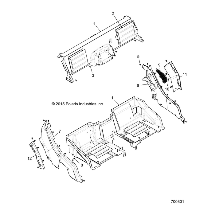 Assembly-Fndr,Rr,Clip,Tpo,A.Gray by Polaris