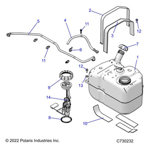 Assembly-Fuel Line,570 by Polaris 2522414 OEM Hardware P2522414 Off Road Express