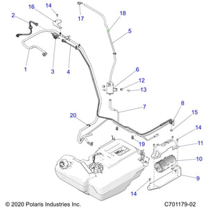 Assembly-Fuel Line,Supply by Polaris 2522366 OEM Hardware P2522366 Off Road Express