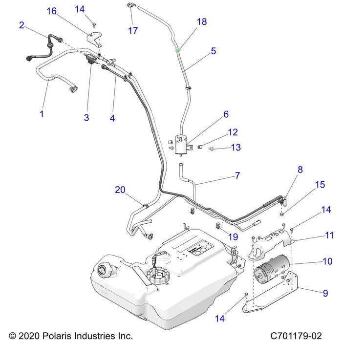 Assembly-Fuel Line,Supply by Polaris