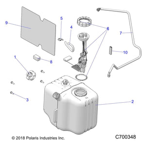 Assembly-Fuel Tank,Ranger,Efi by Polaris 2522391 OEM Hardware P2522391 Off Road Express Drop Ship