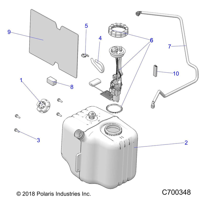 Assembly-Fuel Tank,Ranger,Efi by Polaris