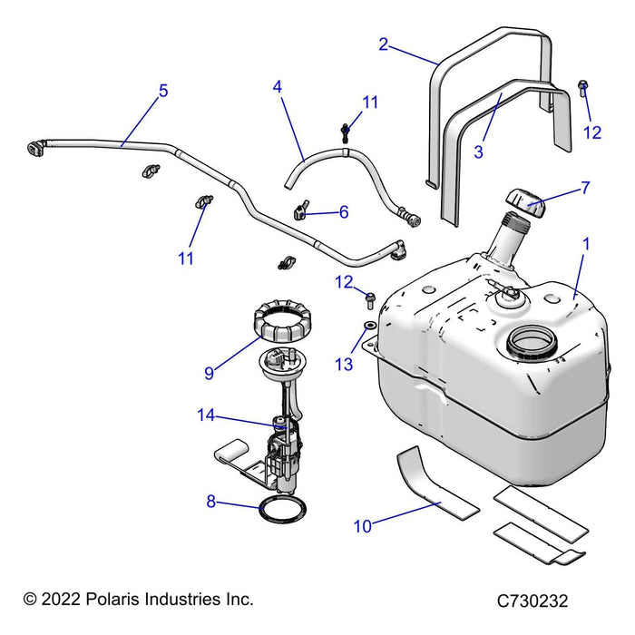 Assembly-Fuel Tank,Ranger,Ms by Polaris