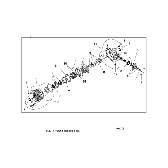 Assembly-Gear Housing &Amp; Pinion by Polaris
