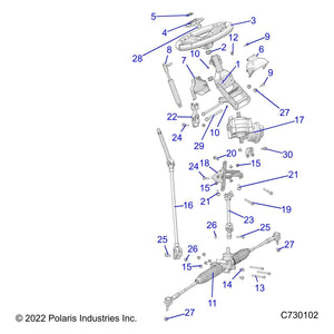 Assembly-Gearbox,Steering by Polaris 1825069 OEM Hardware P1825069 Off Road Express Drop Ship