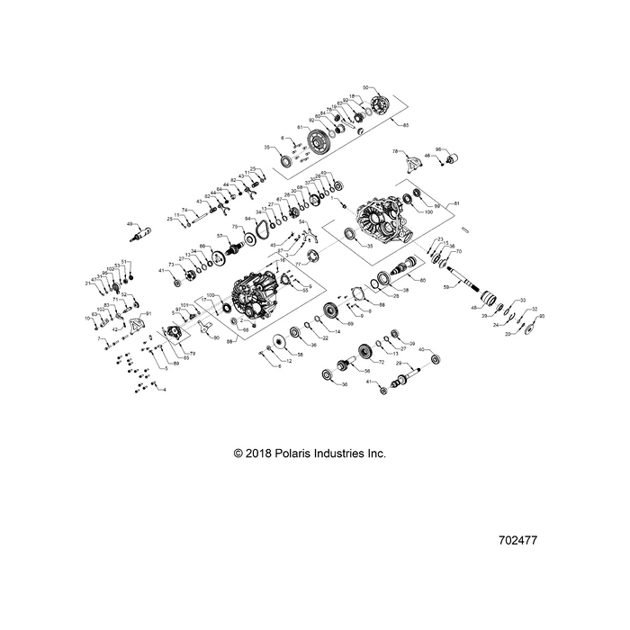 Assembly-Gearcase,Main,Ebs,Brake,Hd by Polaris