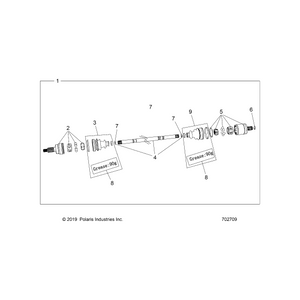 Assembly-Halfshaft,Front by Polaris 1334269 OEM Hardware P1334269 Off Road Express