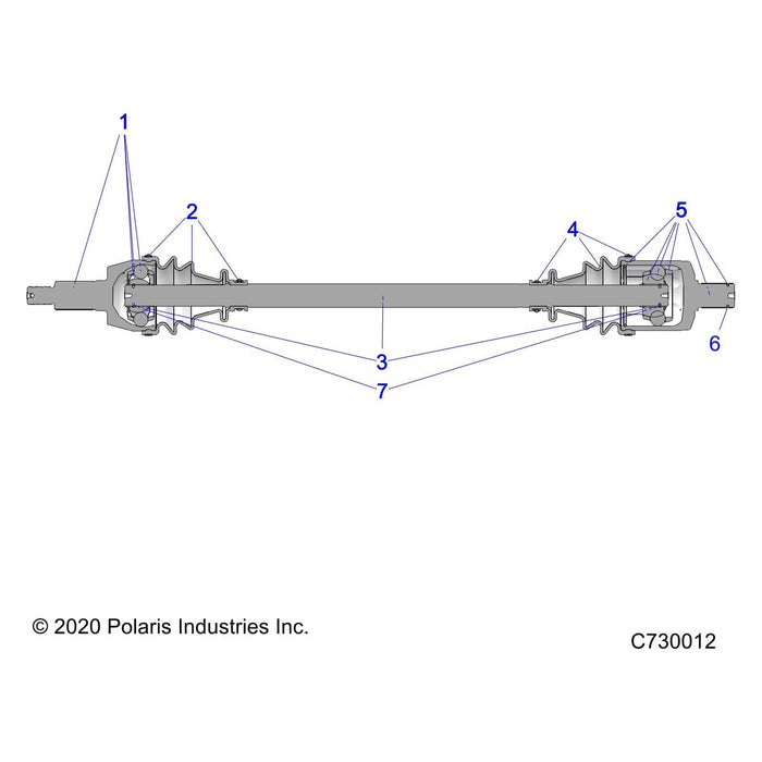 Assembly-Halfshaft,Front by Polaris