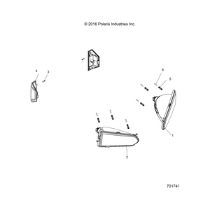 Assembly-Headlight,Bumper,Ece,Right by Polaris 2412831 OEM Hardware P2412831 Off Road Express