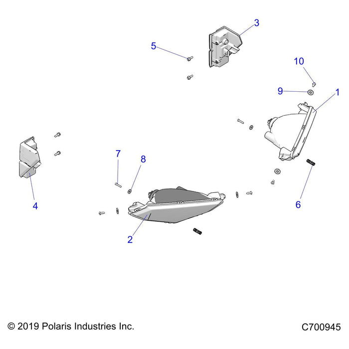 Assembly-Headlight Ece,Rgr,Lh by Polaris