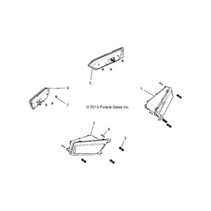 Assembly-Headlight,Led,Ece,Lh,Trc by Polaris 2413682 OEM Hardware P2413682 Off Road Express