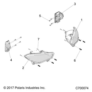 Assembly-Headlight,Led,Lh by Polaris 2415406 OEM Hardware P2415406 Off Road Express