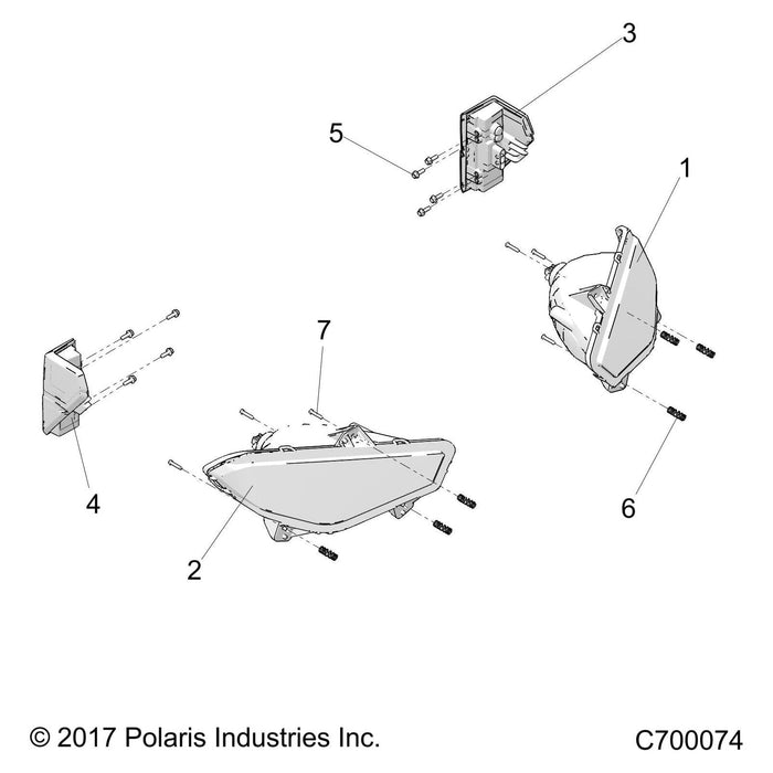 Assembly-Headlight,Led,Lh by Polaris