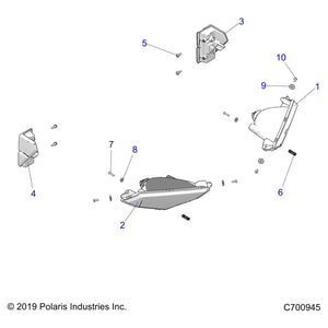 Assembly-Headlight,Led,Lh by Polaris 2416485 OEM Hardware P2416485 Off Road Express