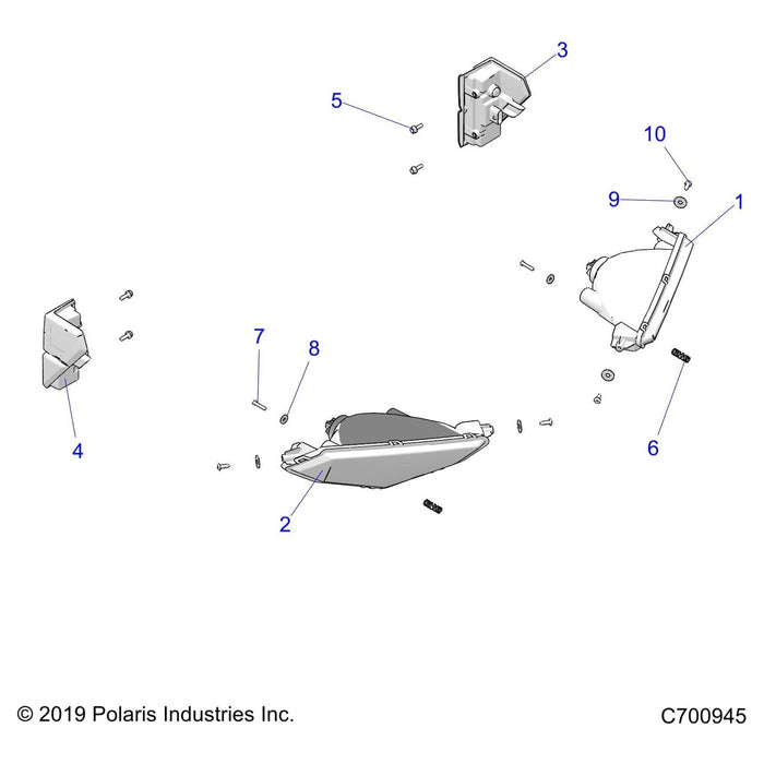 Assembly-Headlight,Led,Lh by Polaris