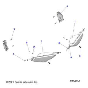 Assembly-Headlight,Lh by Polaris 2415695 OEM Hardware P2415695 Off Road Express